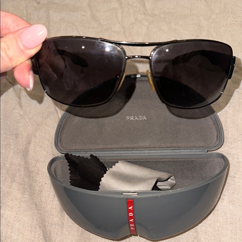 Prada Black Sunglasses with Case